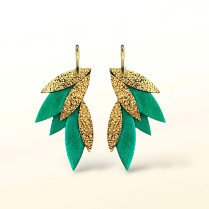 Boucles d'oreilles en cuir Fidji (créoles)