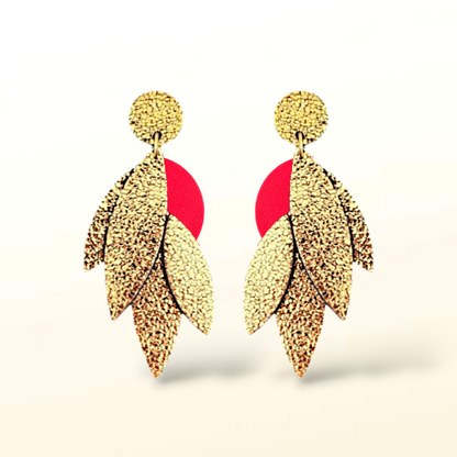 Boucles d'oreilles en cuir Sunny