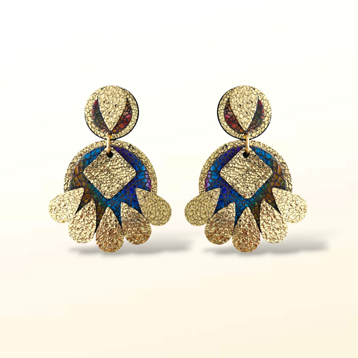 Boucles d'oreilles en cuir Bohème