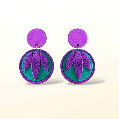 Boucles d'oreilles en cuir Salsa