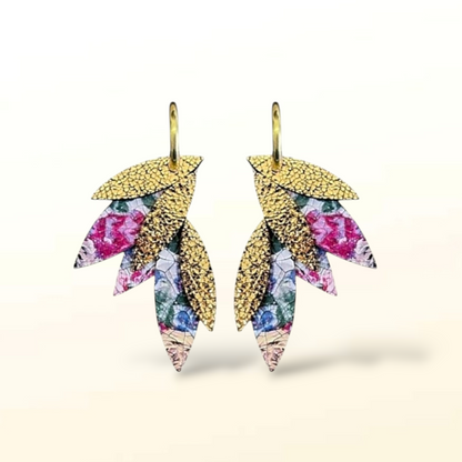 Boucles d'oreilles en cuir Fidji (créoles)