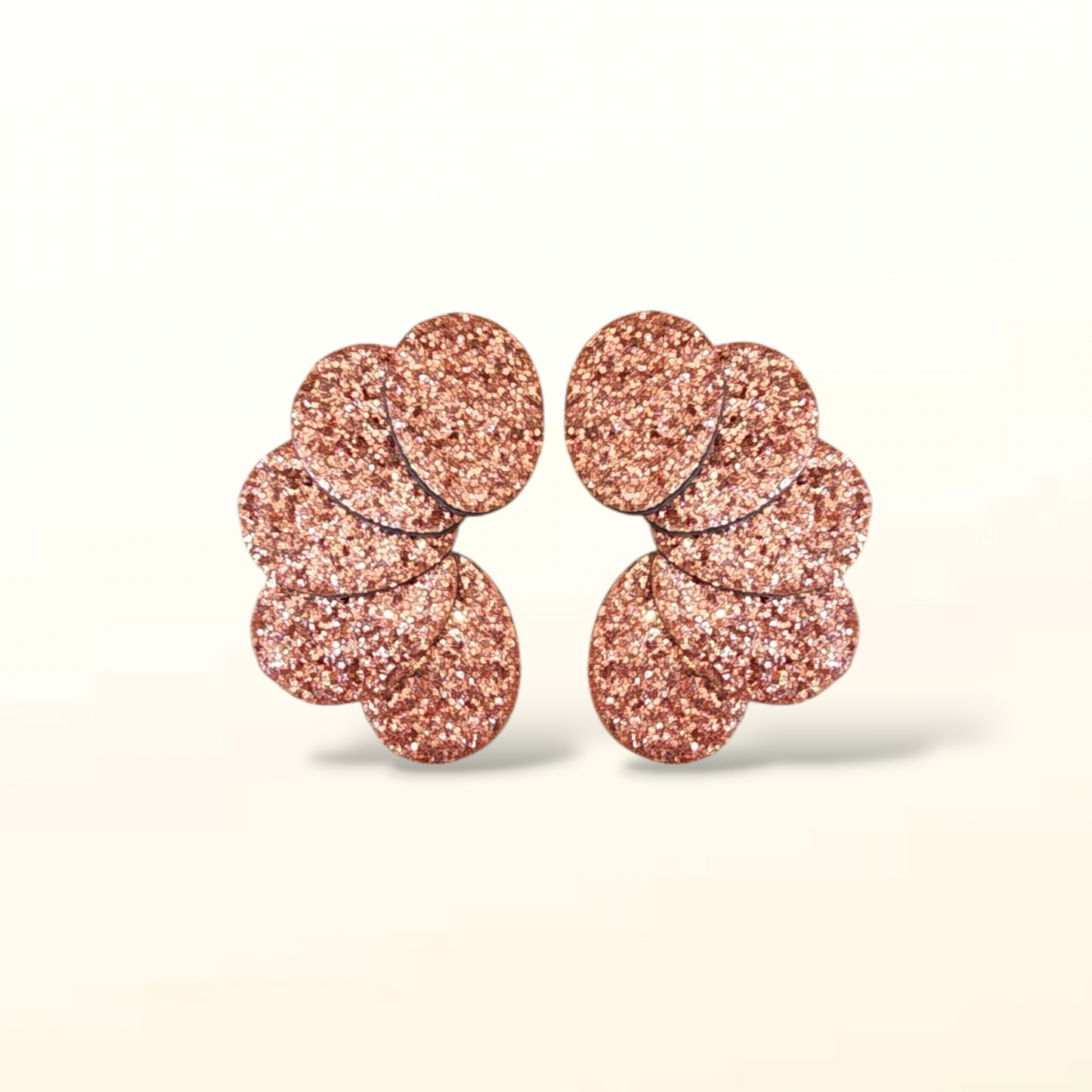 Boucles d'oreilles en cuir Rosalie Glitter