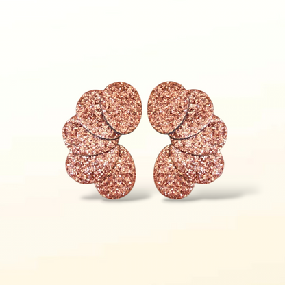 Boucles d'oreilles en cuir Rosalie Glitter