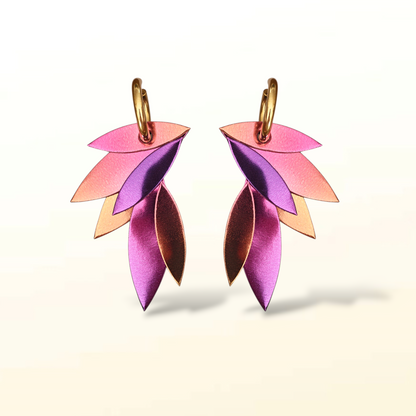 Boucles d'oreilles en cuir Fidji (créoles)