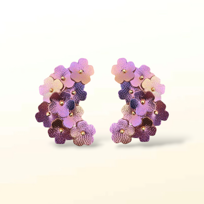 Boucles d'oreilles en cuir Mi-Avril
