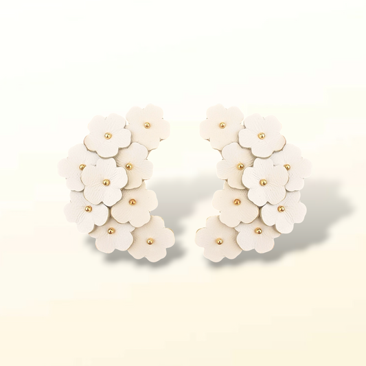 Boucles d'oreilles en cuir Mi-Avril