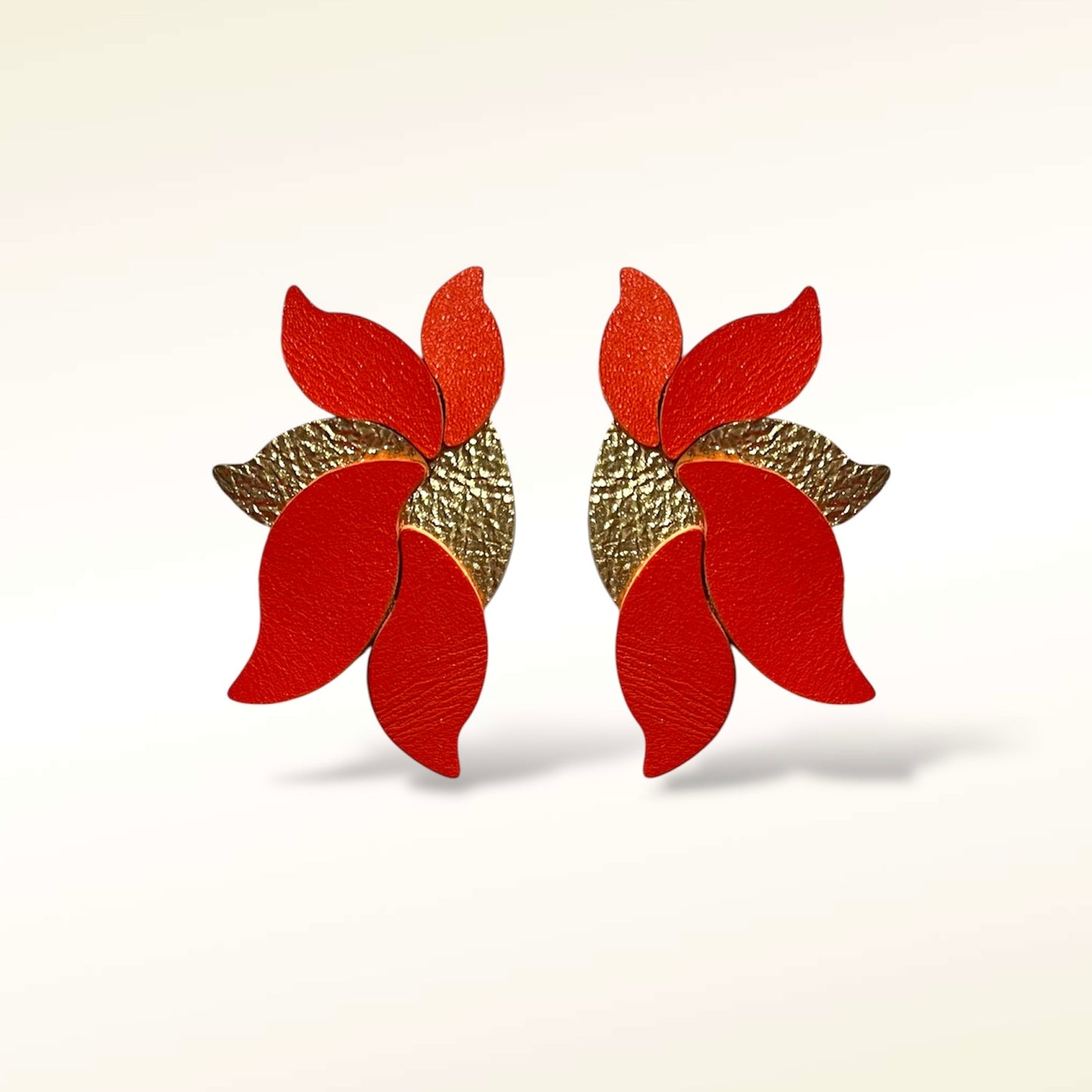 Boucles d'oreilles en cuir Flora