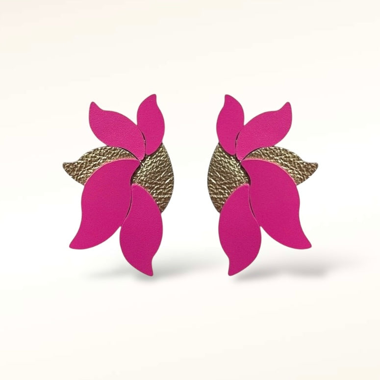 Boucles d'oreilles en cuir Flora
