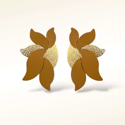 Boucles d'oreilles en cuir Flora