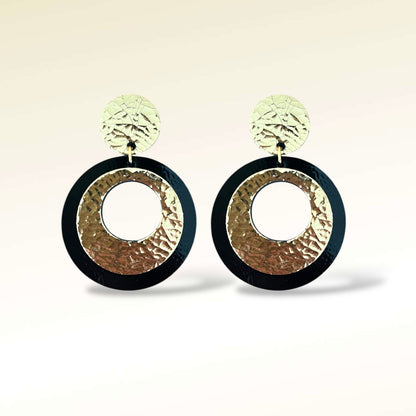 Boucles d'oreilles en cuir Vinyle