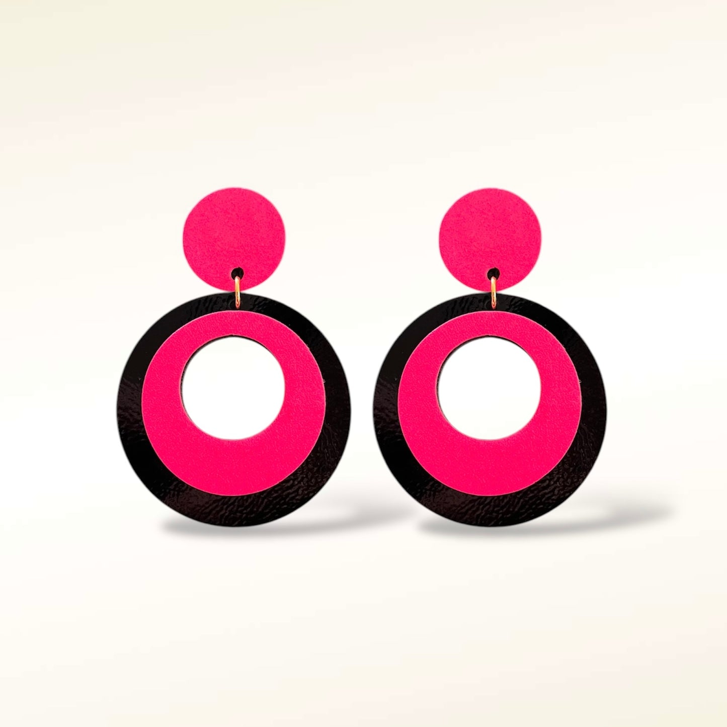 Boucles d'oreilles en cuir Vinyle