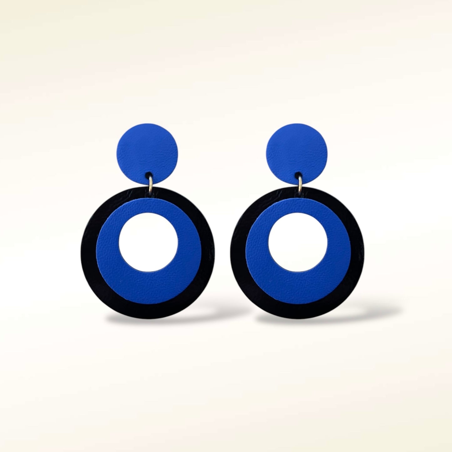 Boucles d'oreilles en cuir Vinyle