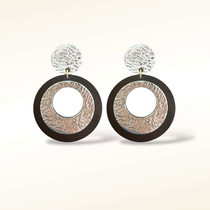 Boucles d'oreilles en cuir Vinyle