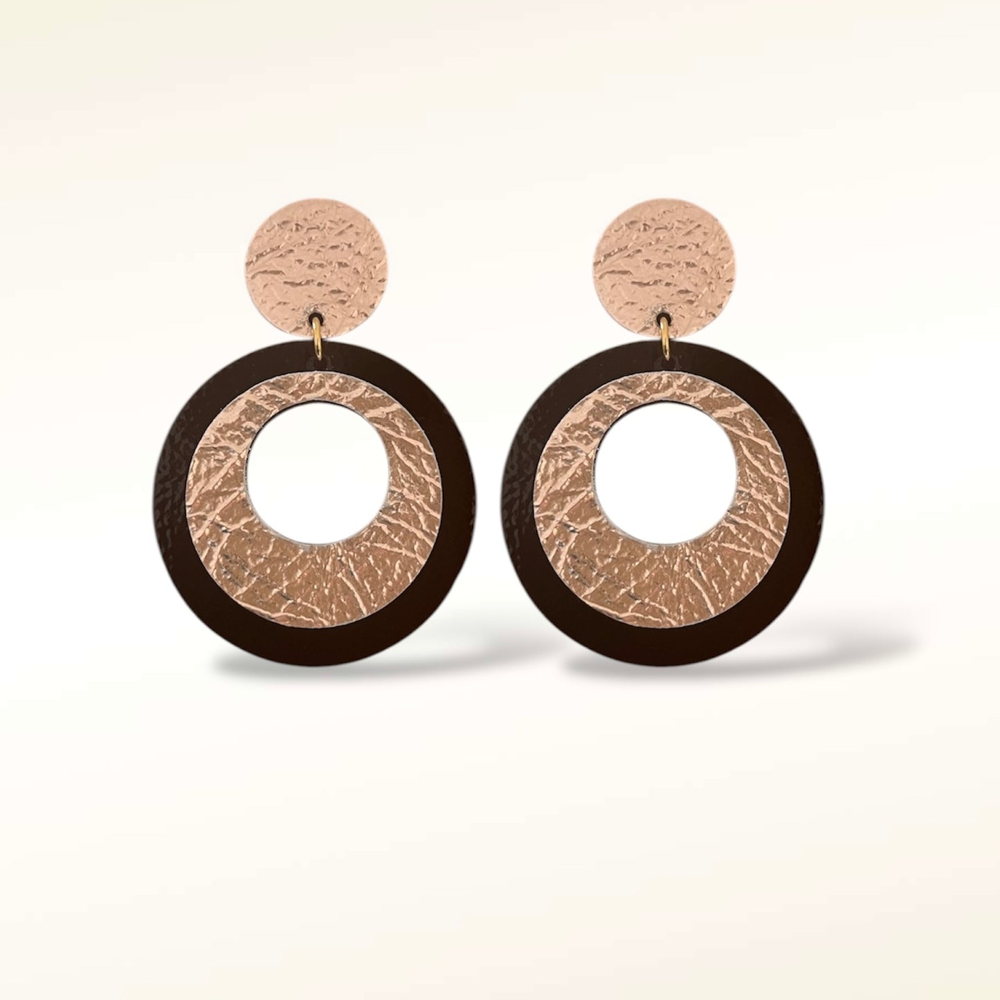 Boucles d'oreilles en cuir Vinyle