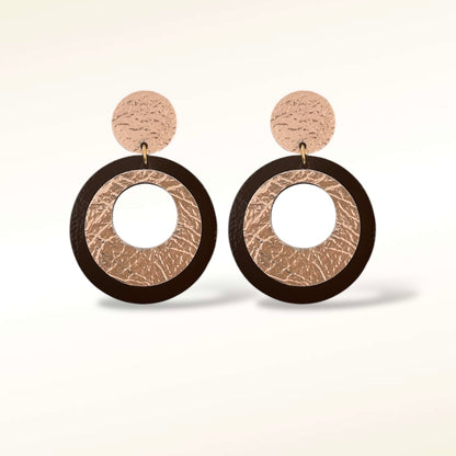 Boucles d'oreilles en cuir Vinyle