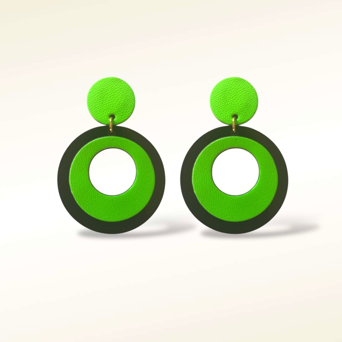 Boucles d'oreilles en cuir Vinyle