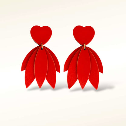 Boucles d'oreilles en cuir Mini-Krystel