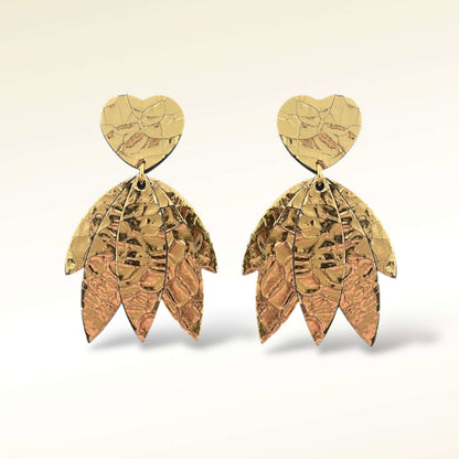 Boucles d'oreilles en cuir Mini-Krystel