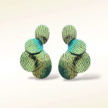 Boucles d'oreilles en cuir Dali