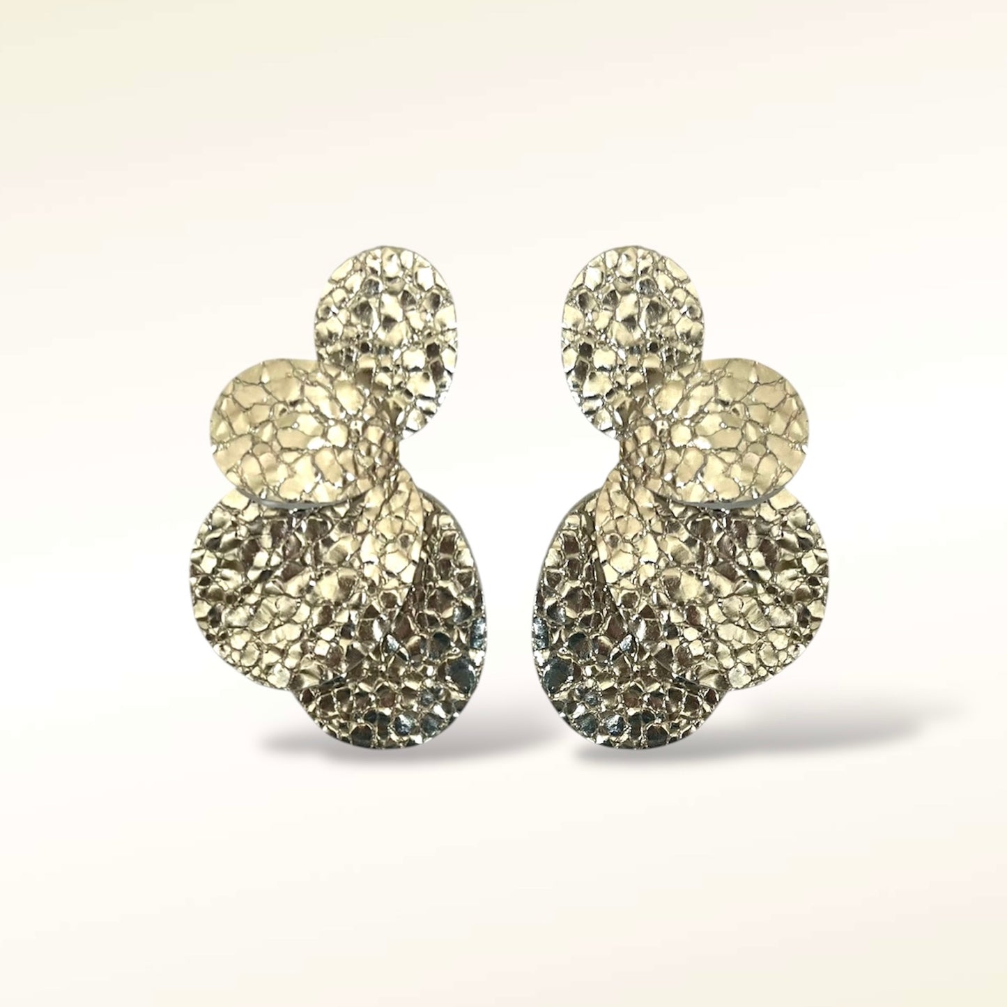Boucles d'oreilles en cuir Dali