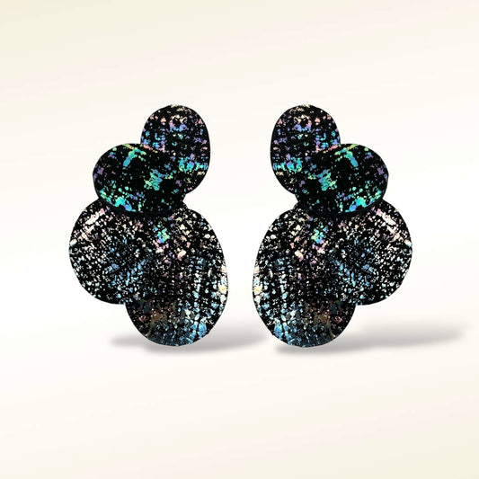 Boucles d'oreilles en cuir Dali