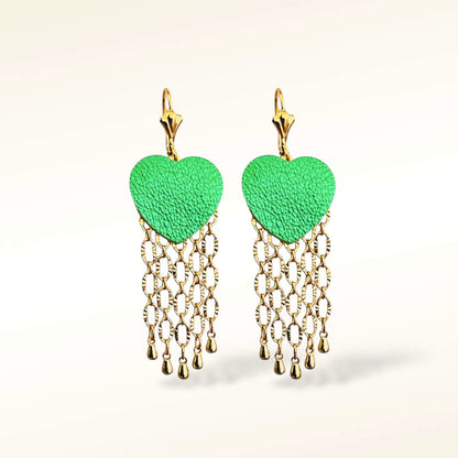 Boucles d'oreilles en cuir Aphrodite