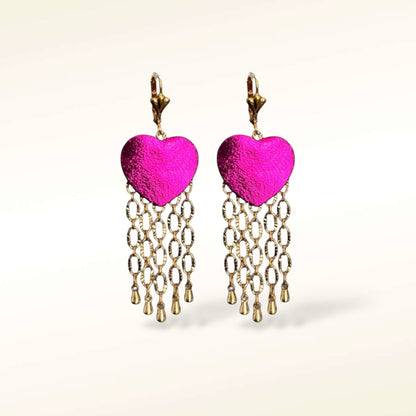 Boucles d'oreilles en cuir Aphrodite