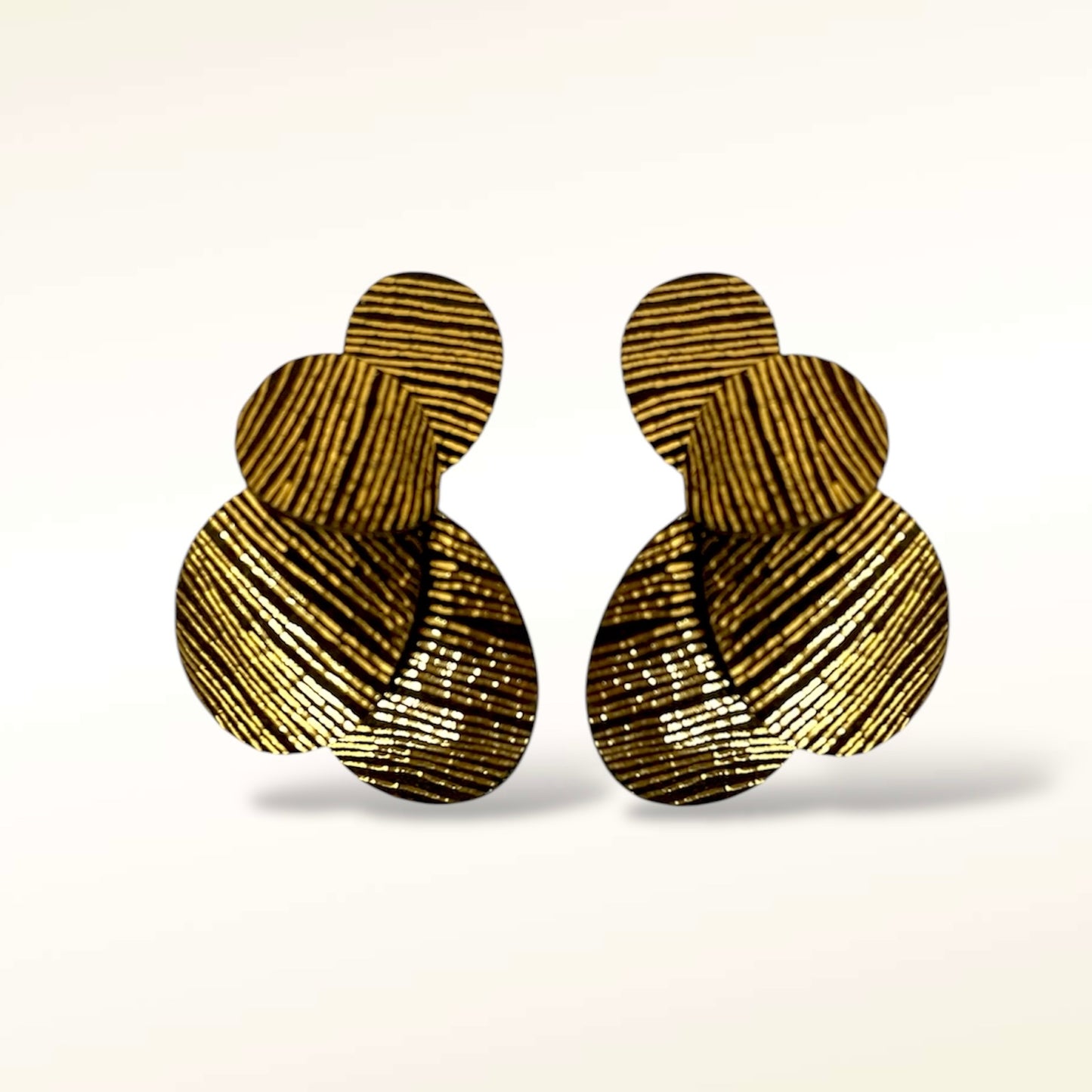 Boucles d'oreilles en cuir Dali