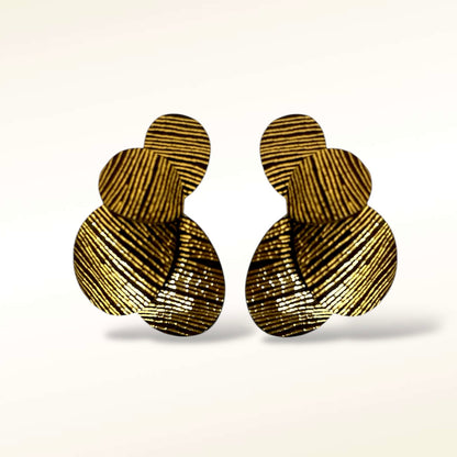 Boucles d'oreilles en cuir Dali