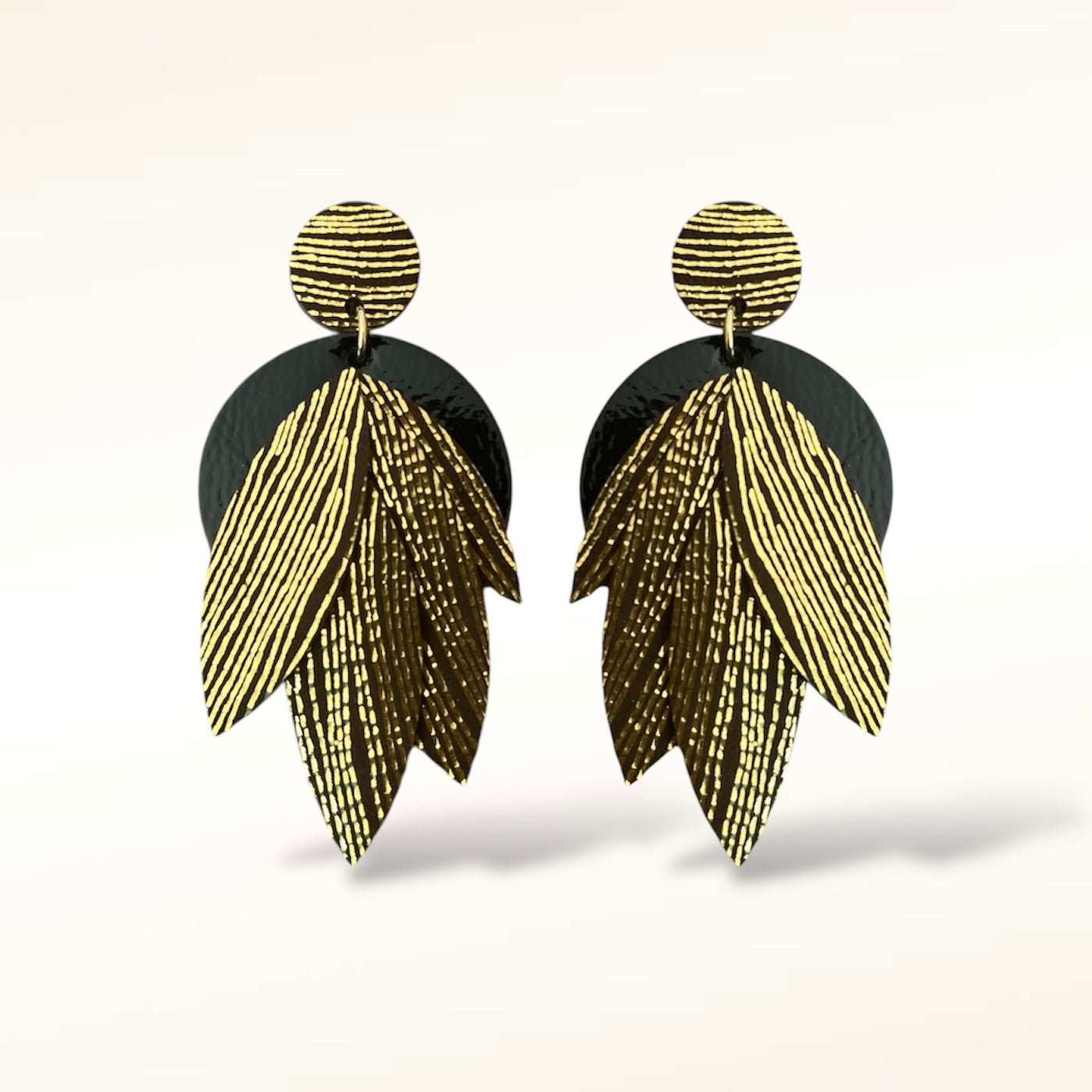 Boucles d’oreilles en cuir Amandine