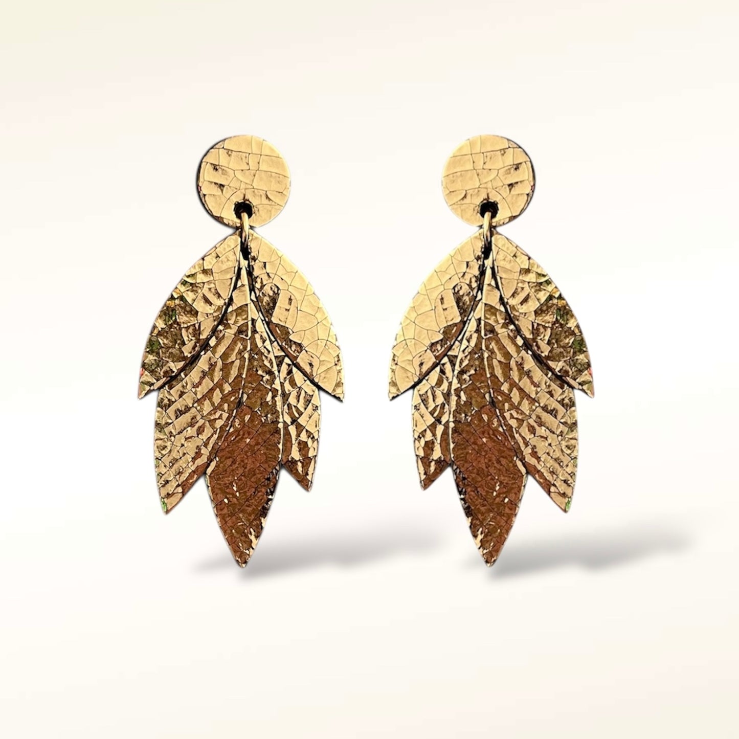 Boucles d'oreilles en cuir Amazon