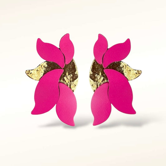 Boucles d'oreilles en cuir Flora