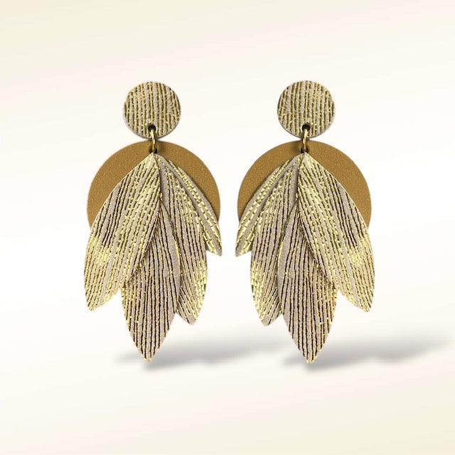 Boucles d’oreilles en cuir Amandine