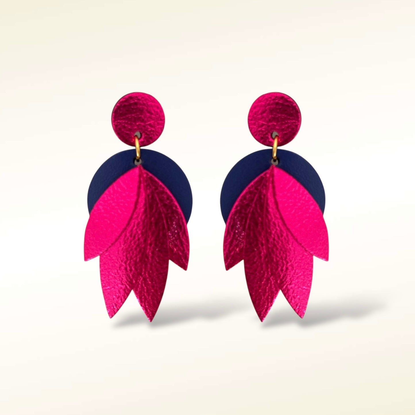 Boucles d'oreilles en cuir Mini-Amandine