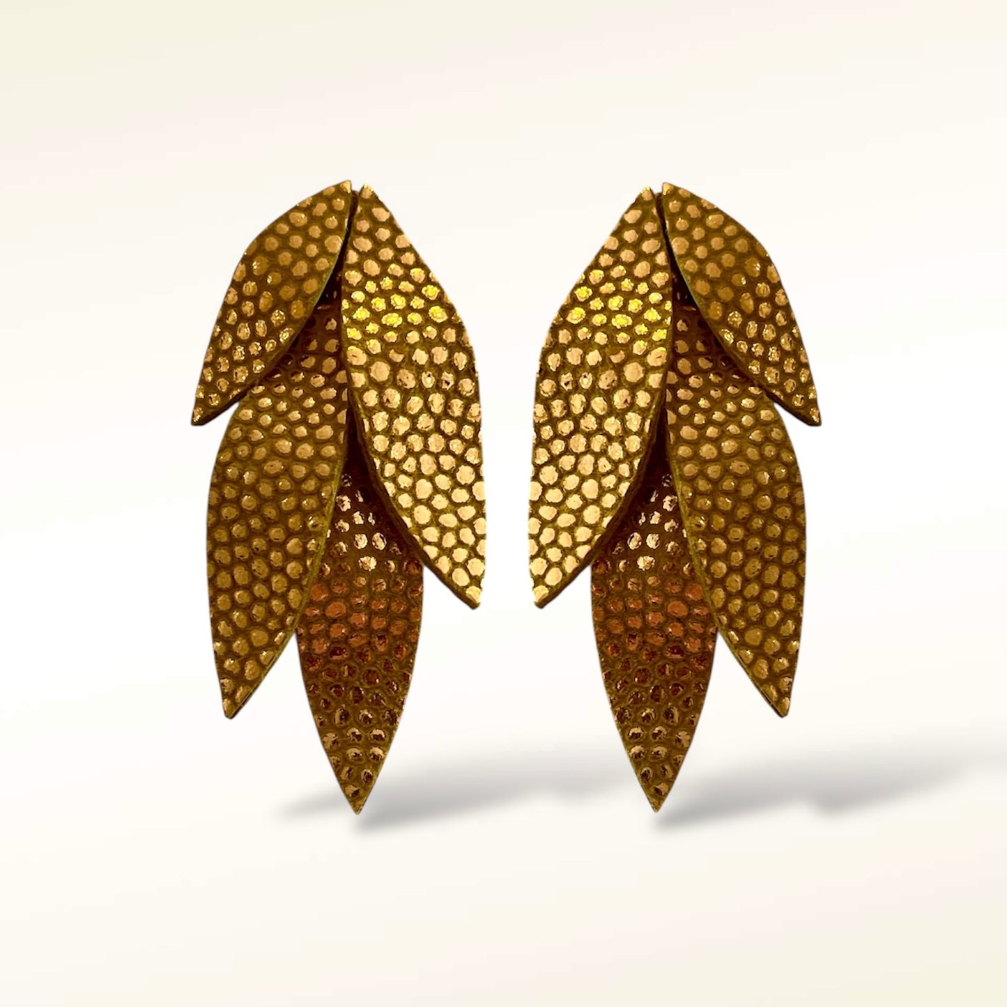 Boucles d'oreilles en cuir Jade