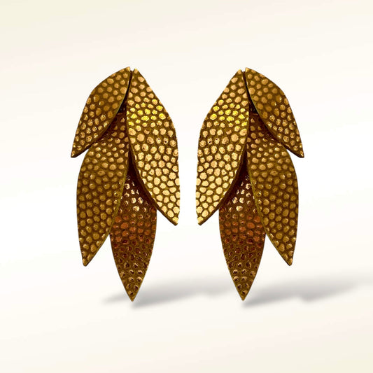 Boucles d'oreilles en cuir Jade