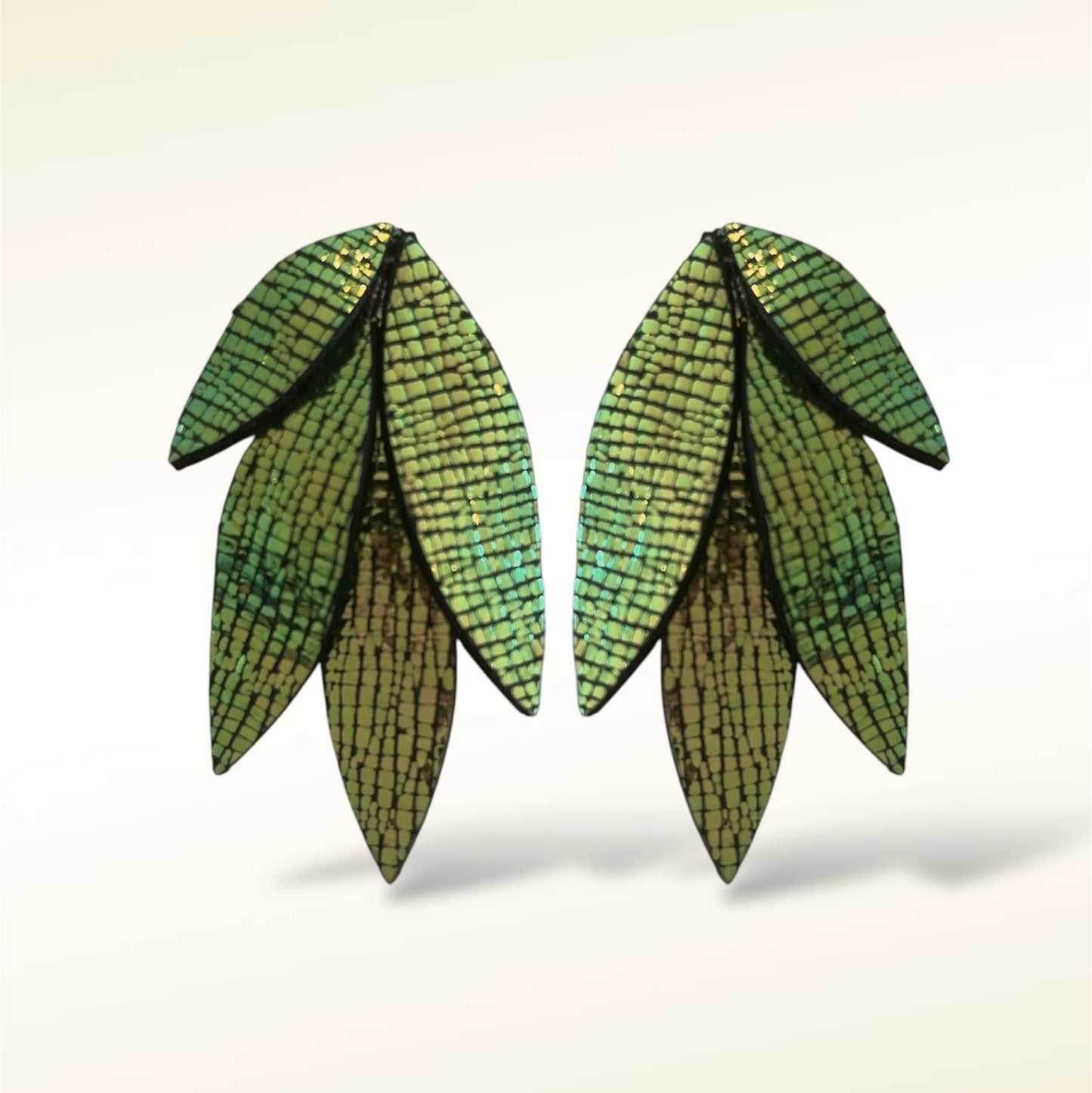 Boucles d'oreilles en cuir Jade