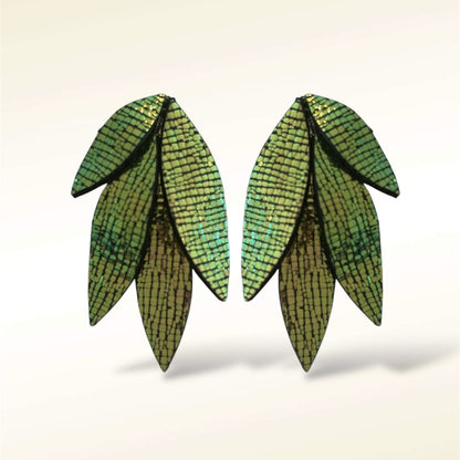 Boucles d'oreilles en cuir Jade