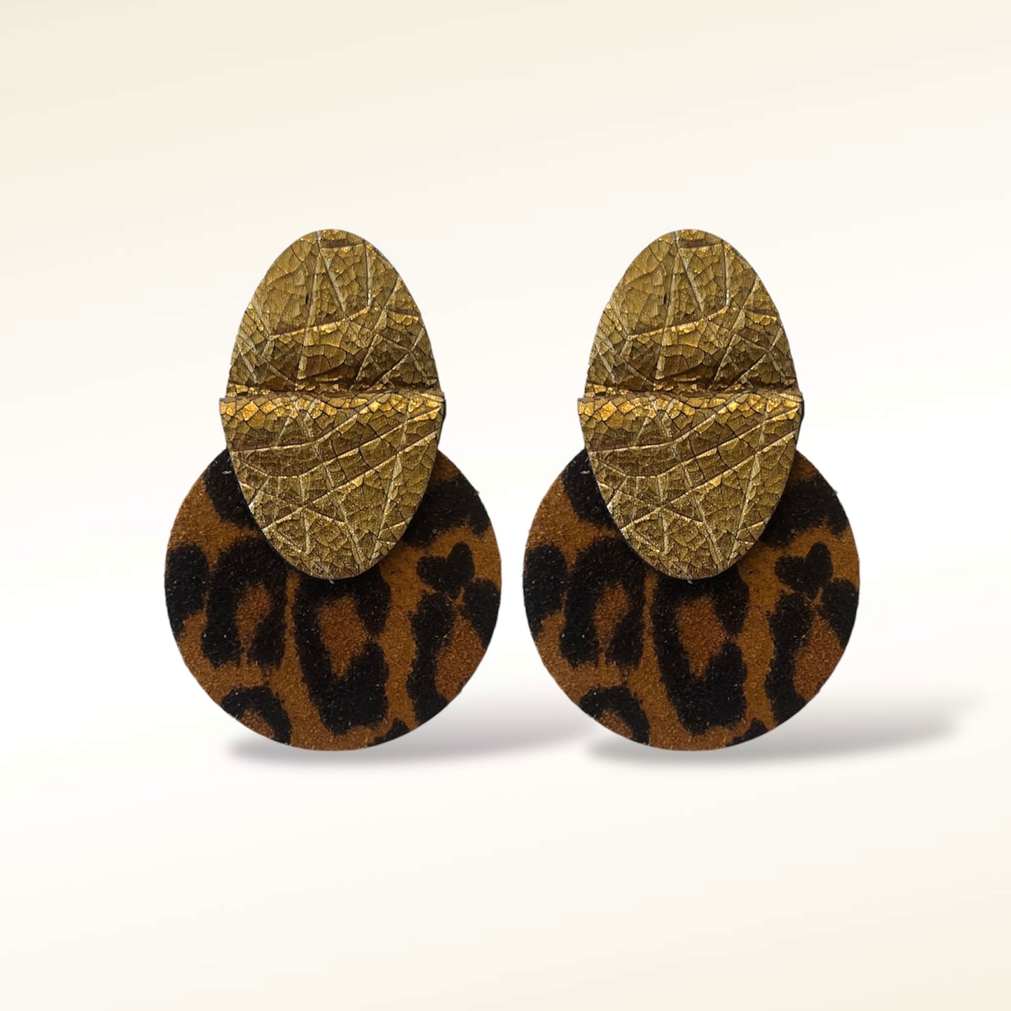 Boucles d'oreilles en cuir Salomé
