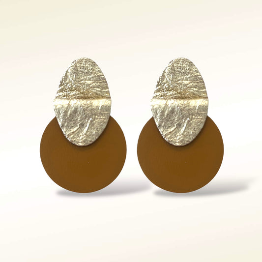 Boucles d'oreilles en cuir Salomé