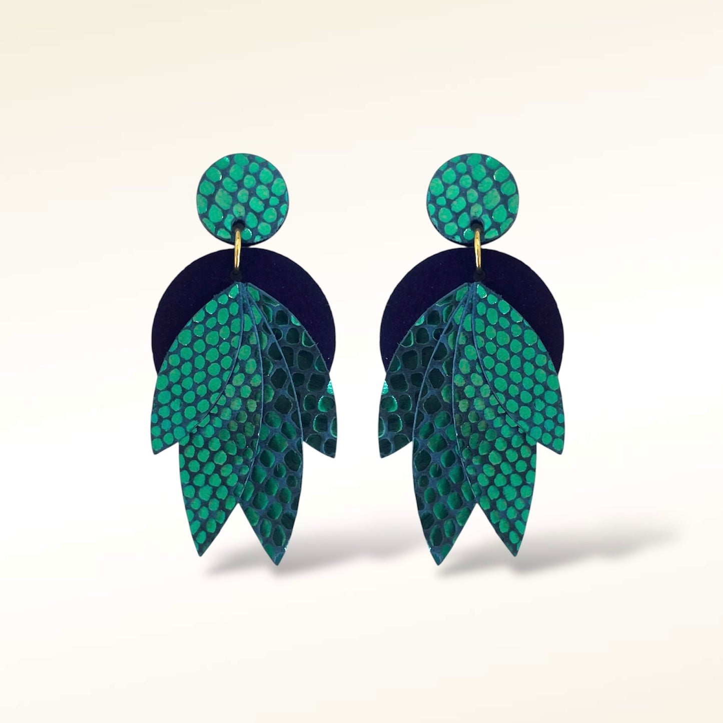 Boucles d'oreilles en cuir Mini-Amandine
