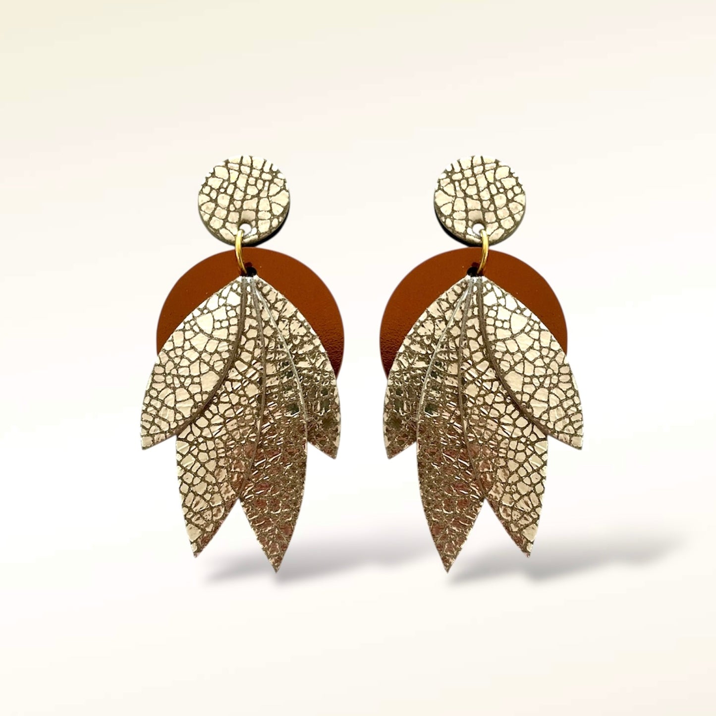 Boucles d'oreilles en cuir Mini-Amandine