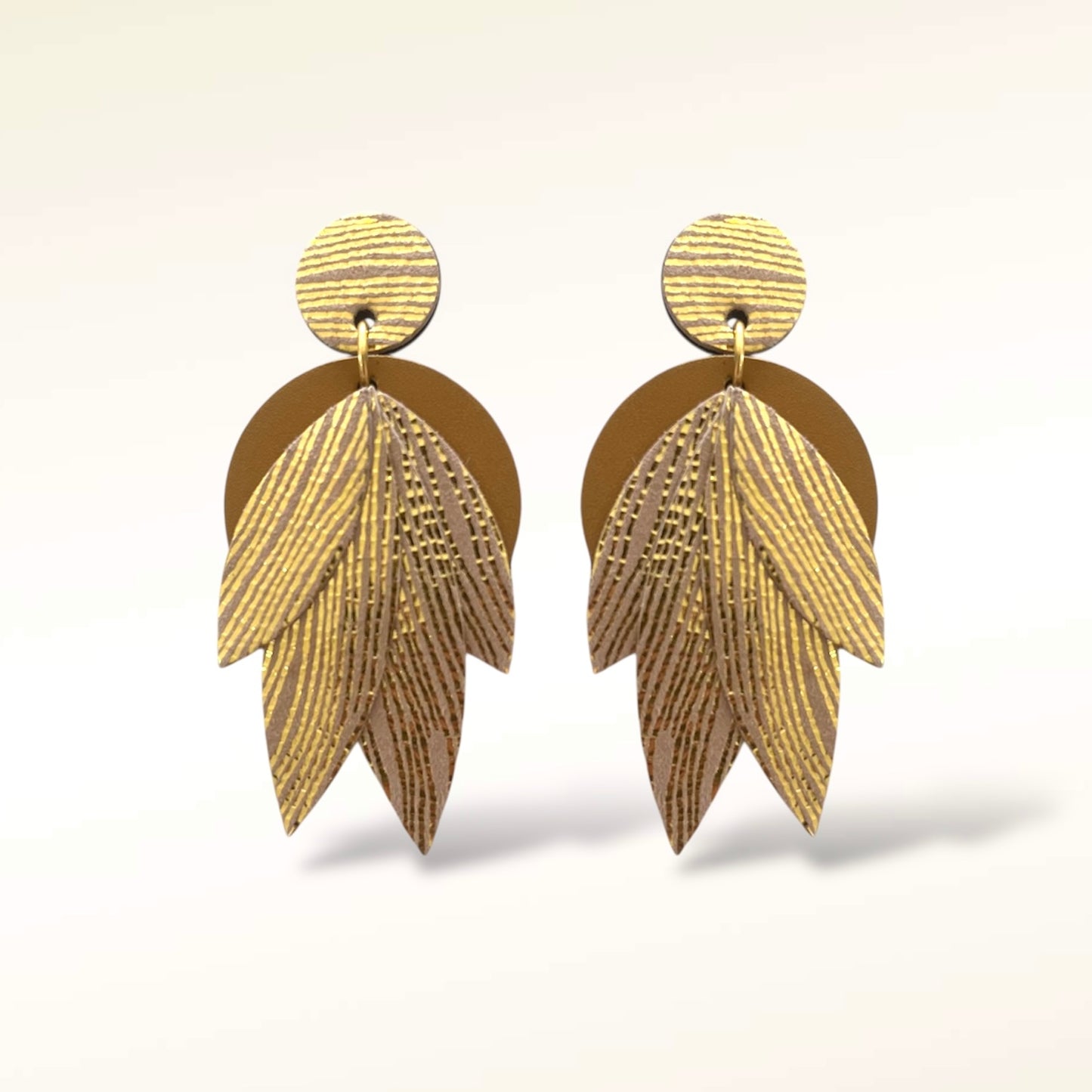 Boucles d'oreilles en cuir Mini-Amandine