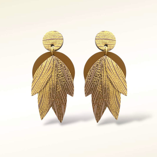 Boucles d'oreilles en cuir Mini-Amandine