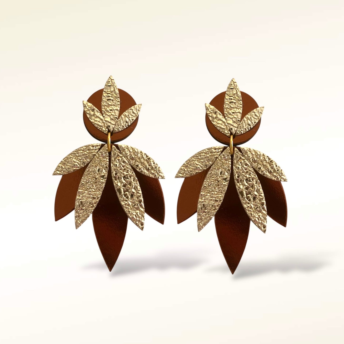 Boucles d'oreilles en cuir  Miss September