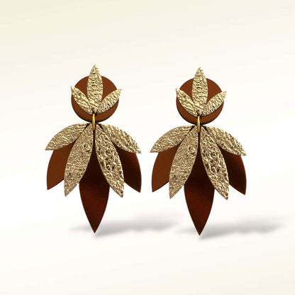 Boucles d'oreilles en cuir  Miss September