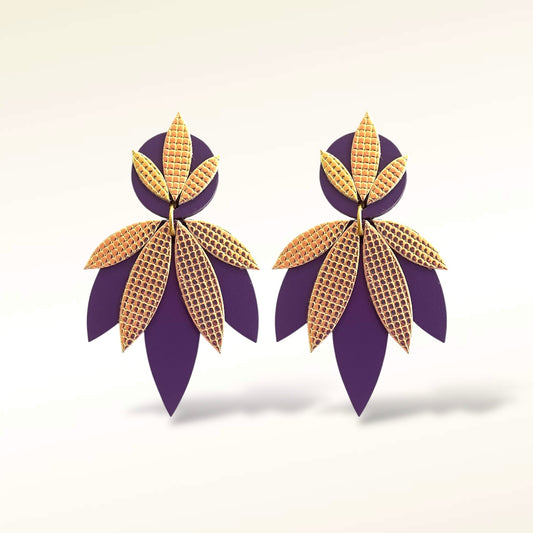 Boucles d'oreilles en cuir  Miss September