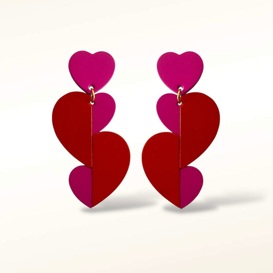 Boucles d'oreilles en cuir Pop Love