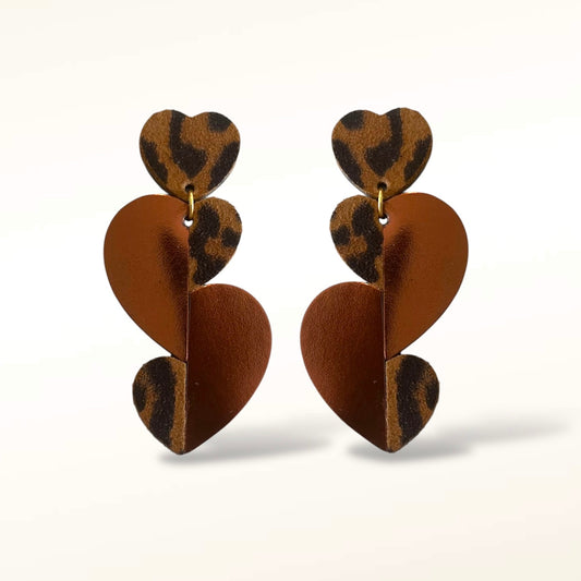 Boucles d'oreilles en cuir Pop Love