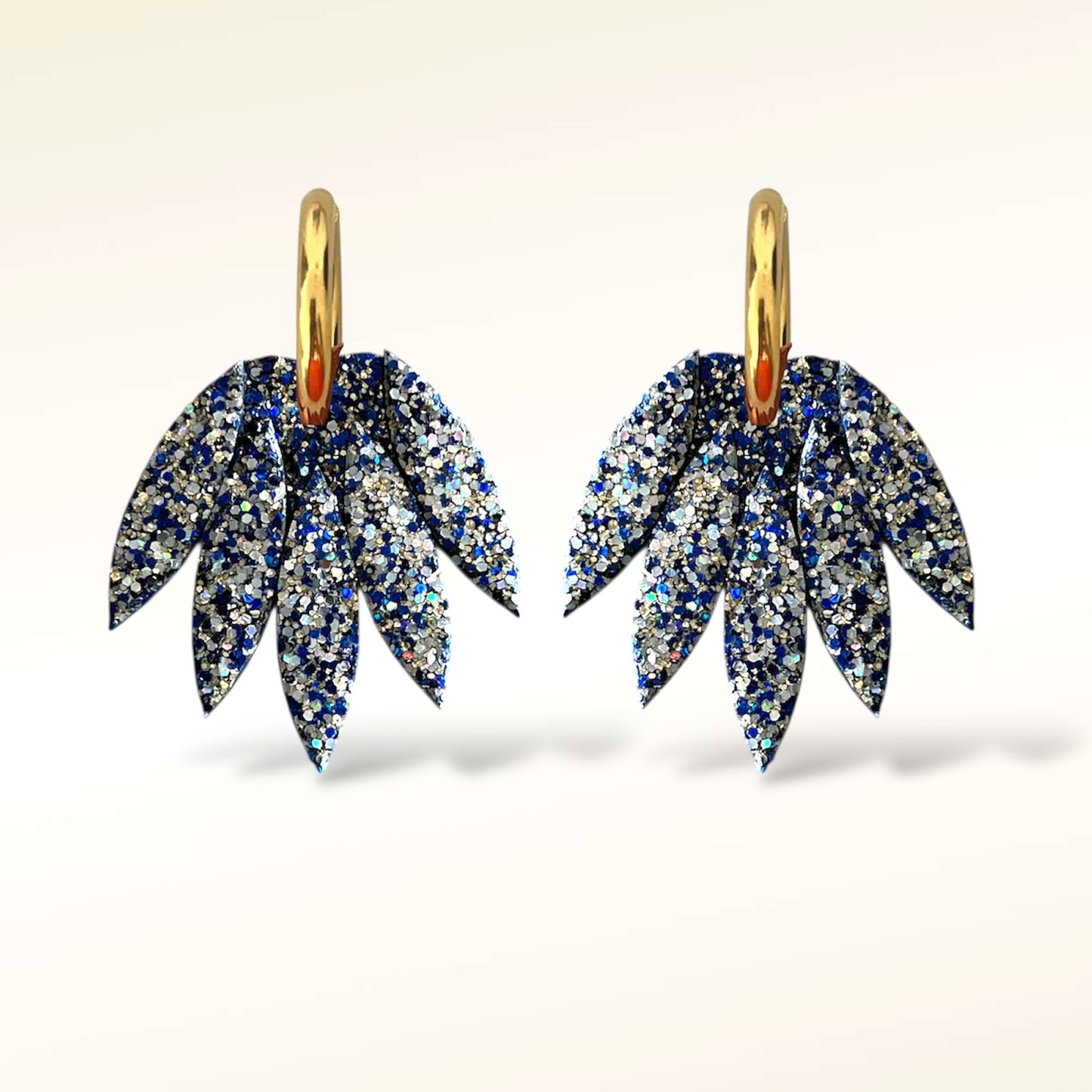 Boucles d'oreilles en cuir Patchouli XL Glitter